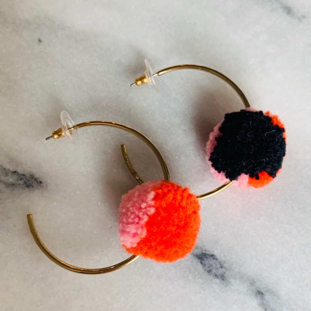 Baublebar Pom Pom Earrings (GOLD & MULTICOLOR)